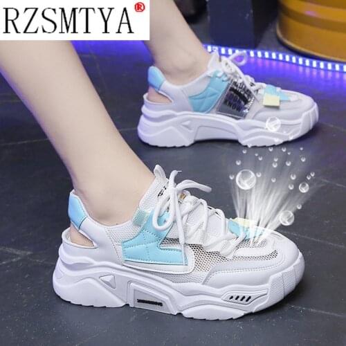 High Quality Casual Shoes Women Sneakers 2021 Walking Spring Autumn Fashion Outdoor Comfortable Lace Up Sport Shoes Female New