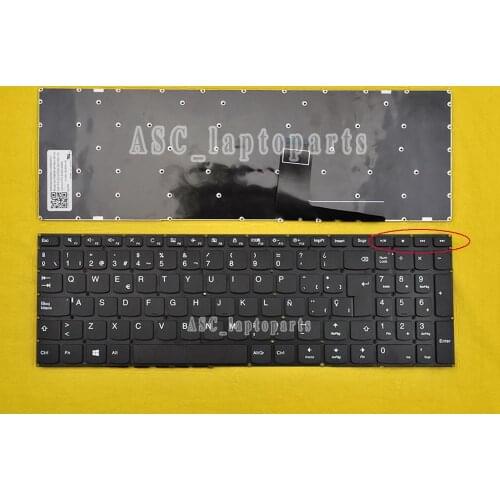 New SP Spanish Teclado Keyboard for Lenovo IdeaPad 310-15ABR 310-15IAP 310-15ISK 310-15IKB Lapotp Black Without Frame