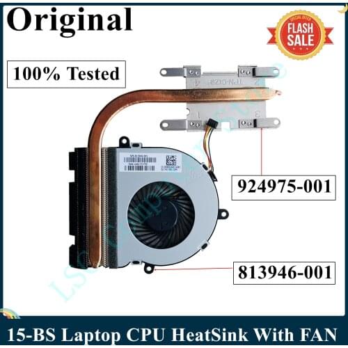 LSC Original For HP 15-BS Laptop CPU HeatSink FAN 925012-001 DC28000JL00 924975-001 AT2040020K0