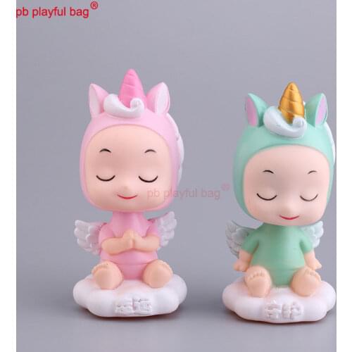 PB Playful bag Cake baking decoration childrens toys 10 cm high guard boy lucky girl doll creative birthday gift HG129