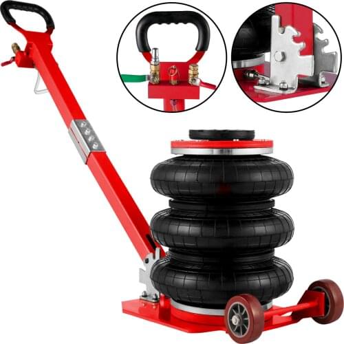 3 Ton Pneumatic Jack, Triple Cushion Pneumatic Lifting Jack, Inflatable Roller Pneumatic Jack, Inflatable Lifting Height Jack