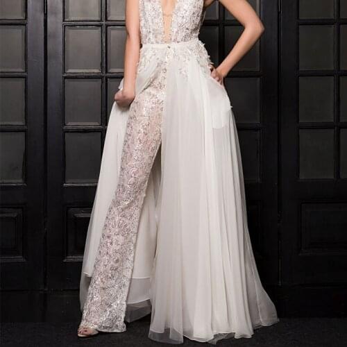 Detachable Overskirt Chiffon Ruffle White Wedding Overskirt Appliqued Removable Wedding Train For Elegant Wedding Accessories