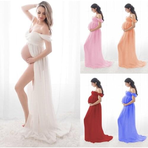 WISEFIN Maternity Maxi Dresses