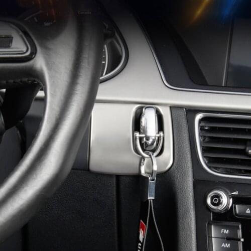 Car styling keyhole decorative frame cover trim stainless steel stickers strip for Audi A4 B8 A5 8T S5 Auto Interior Accessories