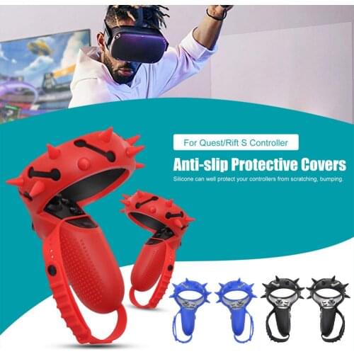 Vr Accessories For Quest / Rift S VR Controller Handle Grip Protector Cover Silicone Full Protective Sleeve For Quest / Rift S