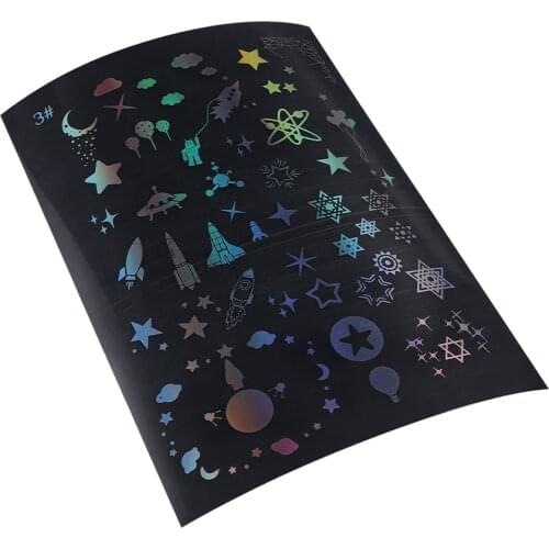 1pcs Transparent Material UV Gel Sticker Fashion Flowers Animal Starry Paper For DIY Jewelry Making Mold Tool Accessories