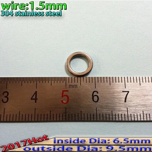 2017new fishing solid ring Good quality Power connector size:1.5mm*6.5mm*9.5mm quantily:40pcs/lot