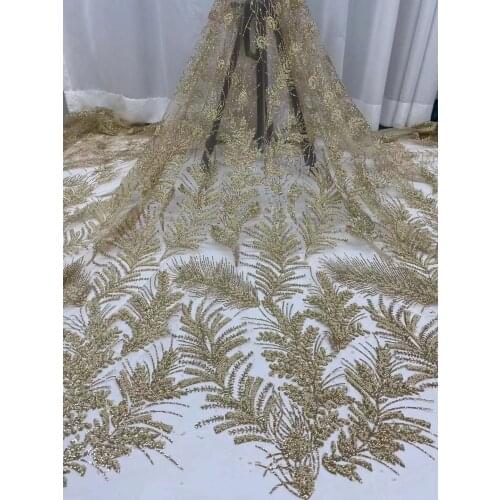 2021 French Swiss Net Glitter High Quality Nigerian African Tulle Mesh Lace Fabric For Party Wedding Dress 5Yards/Lot YL0413
