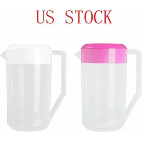 2500ml Cold Kettle Durable Plastic Scale Measuring Water Pot Kitchen Home Milk Tea Pitcher Jug Large Capacity Liquid Containers