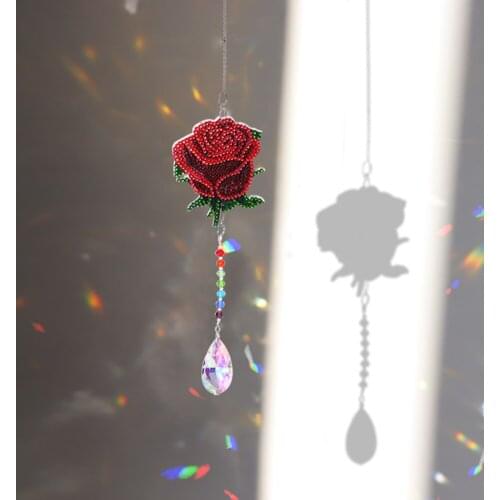 5D Diamond Painting Crystal Jewelry Diamond Painting Kit Window Wind Chime Pendant Decor for Home Mosaic Craft Gift
