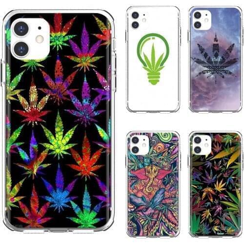 Weed-Leaf-design-green Silicone Phone Shell Case For Samsung Galaxy A9 A8 Star Lite A3 A5 A7 A6 Plus 2018 2015 2016 2017