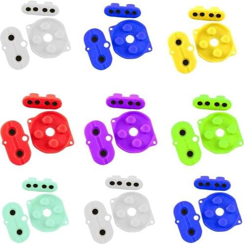 Color High Quality Game Accessory Rubber Pads Button Silicon Pads For Gameboy Color Gbc