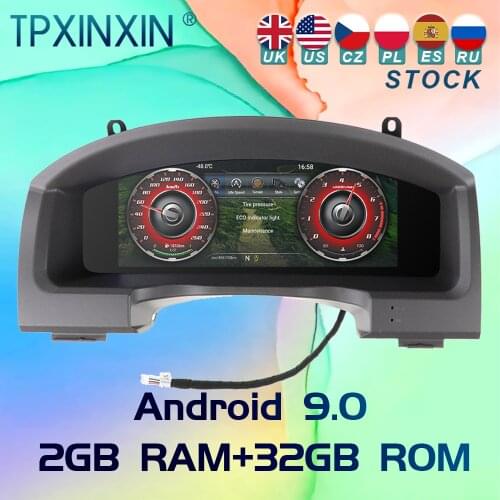For Toyota Land Cruiser 2008-2019 Android 9 Car Ditigal Cluster LCD Dashboard Instrument Panel Multifunctional Multimedia Player