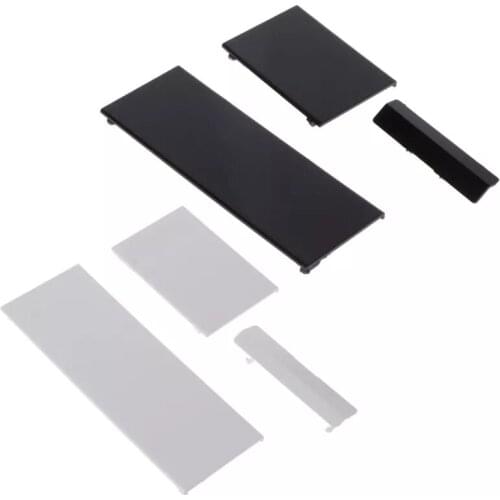 3 in 1 For Wii Door Covers shell Case Replacement Memory Card Doors Battery Back For Wii Console Door Cover