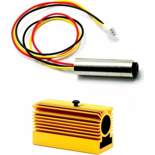 980nm 30mW 5V Infrared IR Laser Diode Dot Module TTL 0-15KHZ 12x40mm w/Heatsink