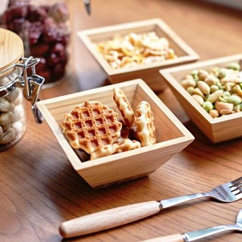 Japanestyle dinner plate beef steak fruit Snacks tray tea tray Restaurant storage plate Solid wood plates