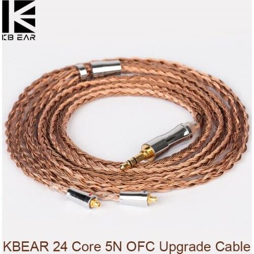 AK KBEAR SHOW Earphone Cable 24 Core 5N OFC Upgrade Headphone Cable With 336 Strands 2.5mm/3.5mm/4.4mm 2PIN MMCX TFZ QDC 0.78mm