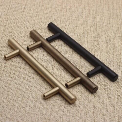 Free shipping furniture brass handle knob cabinet drawer single hole shoe closet pull wine cooler handle diy household hardware