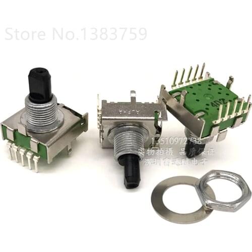 Band Switch Conversion SR1712F-0107-15F Rotary Switch 7-speed 15MM Half-axis