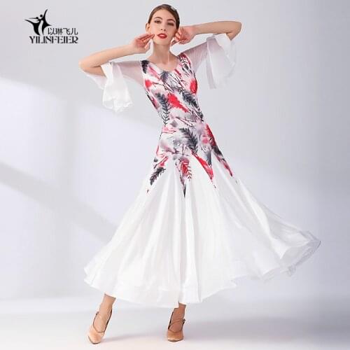 2021 New ballroom dance competition dress dance ballroom waltz dresses standard dance dress women ballroom dress 2112