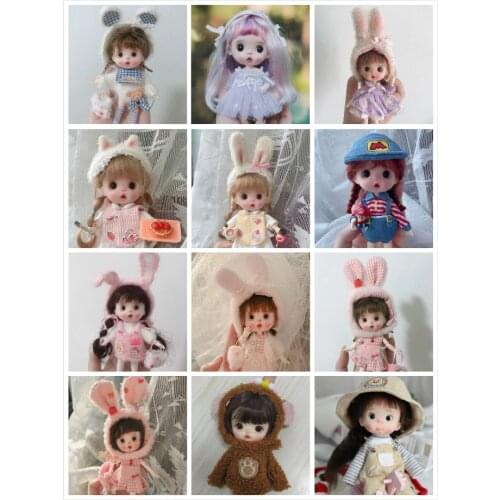 OB11 Handmade Doll Customization Mini Clay Selling Doll with clothes, wigs, No shoes
