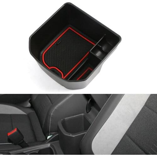 Armrest Storage Box Central Container Center Control Case For Volkswagen T-Roc T Roc 2018 - 2020 Sticker Accessories
