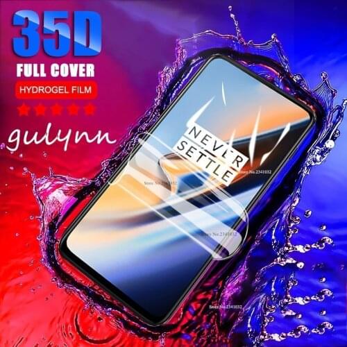 Full Curved Screen Hydrogel Film On The For Oneplus 6 6T 5 5T 7 8Pro 35D Protective Soft Film On For One Plus 8 7 7Pro No Glass