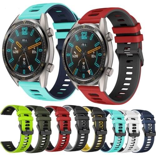 20mm/22mm Watch band For Huawei Watch GT 46mm 42mm Strap Bracelet Silicone strap For Samsung Galaxy Watch Active wrist band