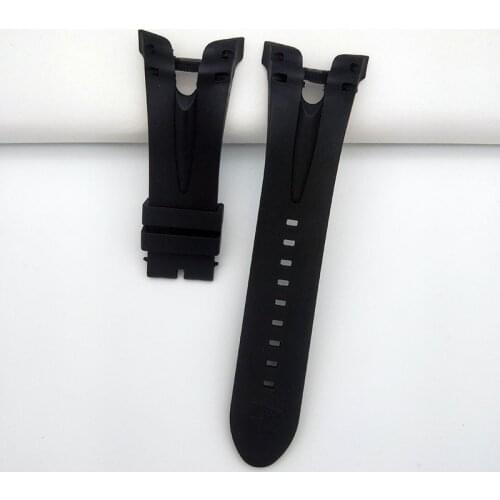 Top Quality 36mm Soft Comfortable Silicone Watch Strap for Invicta Men’s Waterproof Watchband Bracelet Black Belt with Free Tool