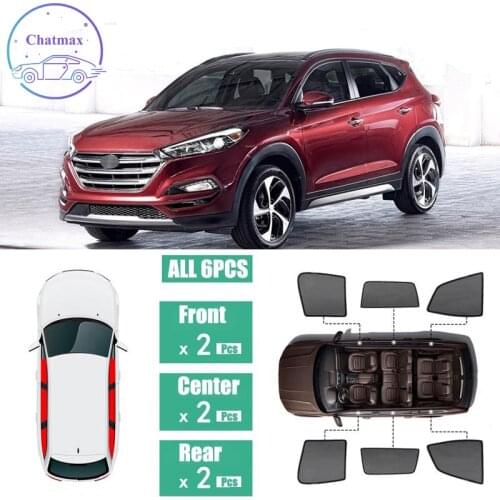For Hyundai Tucson 2015-2018 Window Sunshade UV Protection Ray Blocking Mesh Laser Block Black Net Yarn