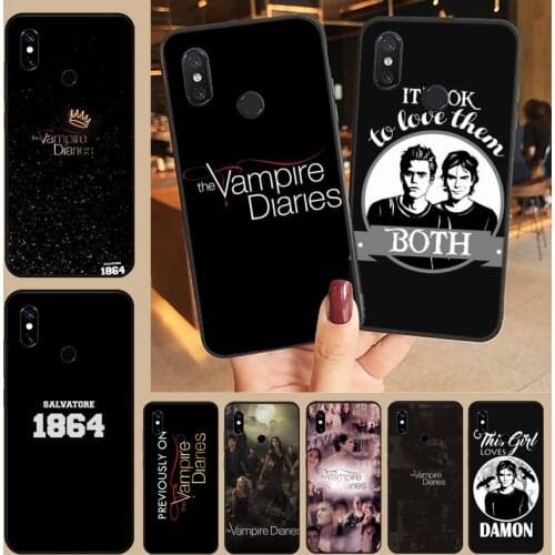 The Vampire Diaries Stefan Damon Salvatore Bling Phone Case For Xiaomi Redmi 4x 5 plus 6A 7 7A 8 mi8 8lite 9 note 4 5 7 8 pro