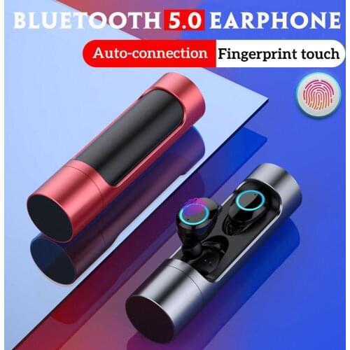 Original X8 TWS Bluetooth 5.0 Touch Control Earphone Mini Twins Wireless Stereo Headset with Microphone IPX7 Waterproof Earbuds