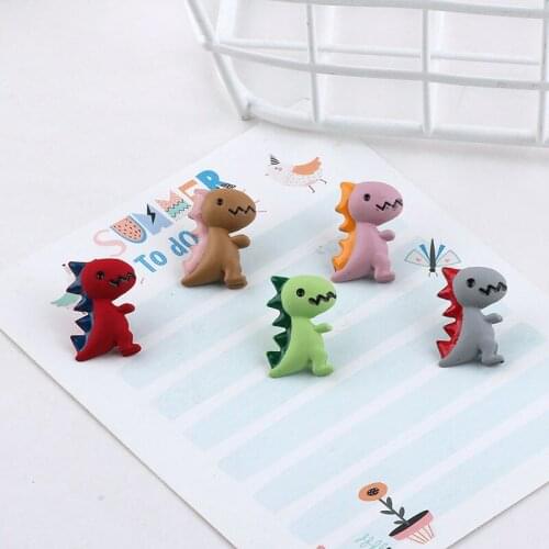 Mini Order 10pcs 13*19mm Kawaii Animal dinosaur Alloy Clip Charms Ornament Accessories Elastic Headband Hair Jewelry DIY Pendant