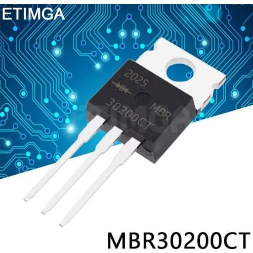 10PCS/LOT MBR30200CT MBR30200 TO-220 Transistor 30A 200V