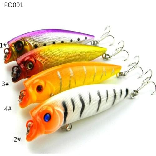 10pcs/lot Popper Fishing Fishing bait 9.5cm integrated simulation of bionic artificial Bait wave PA fishing 11.7g