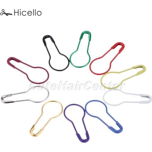 100pcs Metal Clips Colorful Knitting Crochet Locking Stitch Marker Safety Alloy Pins Sewing Accessory Needle Clip Hicello