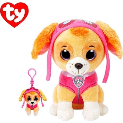 15cm Ty Big Eyes Beanie Cat Dog Marshall Rocky Zuma Soft Stuffed Plush Toys Cute Dog Ragdoll Doll Childrens Gift
