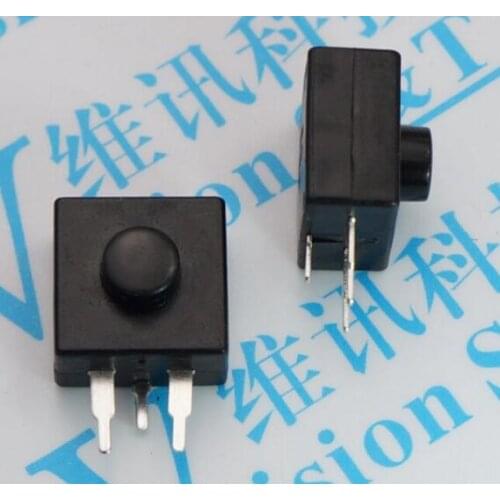 Free shipping 20PCS 213WD Flashlight Push Buttons Switches 12*12MM Side 3pins 2 On 1 Off Self-Locking Flash Light Switchs