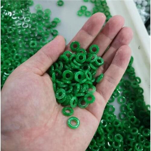 20PC Green Jade 10mm Round Bead Accessories DIY Bangle Charm Jewellery Fashion Hand-Carved Luck Amulet Gifts