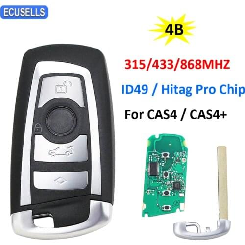 4 Button Remote Car Key 315Mhz 433Mhz 868Mhz ID49 Hitag Pro Chip for BMW CAS4 FEM / BDC 5 7 Series 520 525 530 535 730 740 750