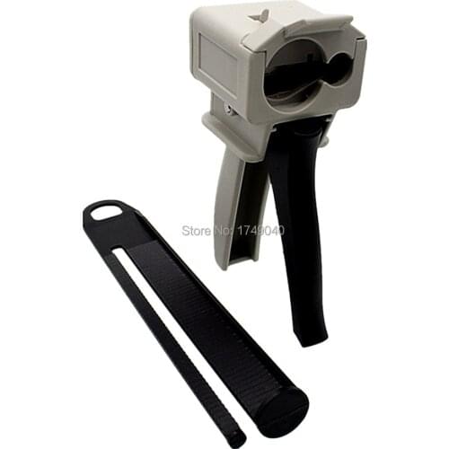 AB Glue Gun 75ml 2 Part Sealant Glue Epoxy Resin Adhesive Caulk Gun Applicator Dispenser 10:1 Automatically Mixed Glue Gun Tools