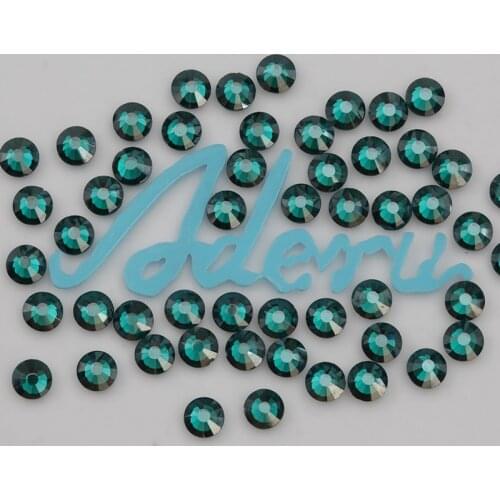 Aderu blue zircon satin 815 super shiny lead free crystal hot fix rhinestone for nail art ornament garment shoe phone decoration