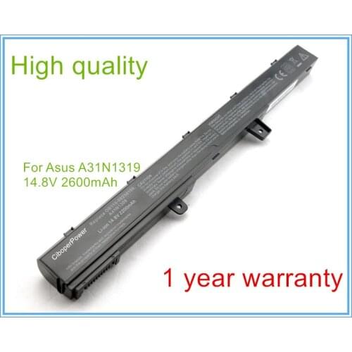 14.4V 2600mAh A31N1319 A41N1308 Laptop battery for X451 X551 X451C X451CA X551C X551CA D550MA-DS01 D550MA 0B110-00250700