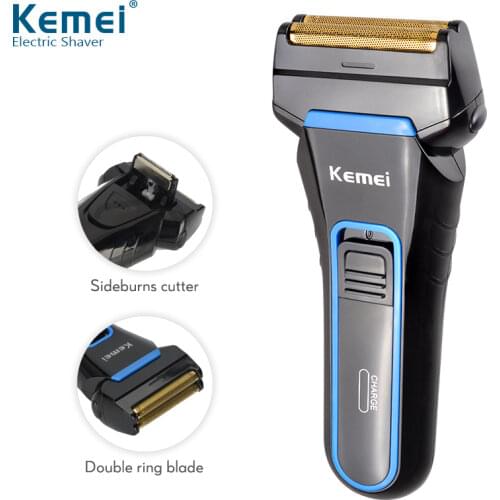 Kemei Reciprocating Electric Shaver Twin Blade Razor for Men EU Plug Beard Trimmer 100-240V Shaving Machine Sideburns Trimmer 40