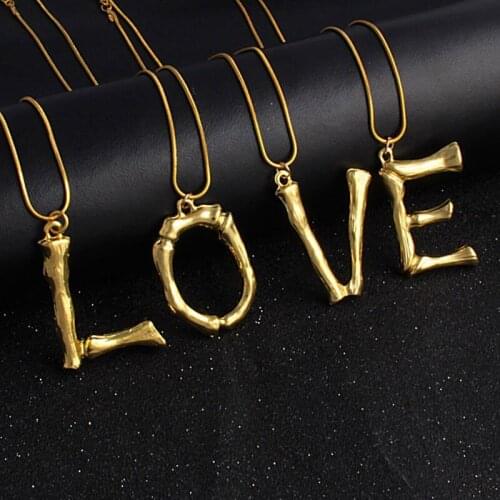 A-Z Alphabet 26 Letters Clavicle Chain Gold Color Pendant Necklaces For Women Female Short Necklaces Jewelry Accessories Gift
