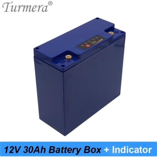 12V 30Ah Battery Box Storage Case with Capacity Indicator Build 48Piece 18650 Battery for Uninterrupted Power Supply 12V