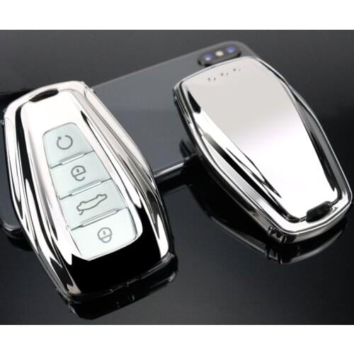 Fashion Soft TPU Car Key Case Full Cover For Geely Coolray 2019-2020 Atlas Boyue NL3 Emgrand X7 EX7 SUV GT GC9 Borui Accessories