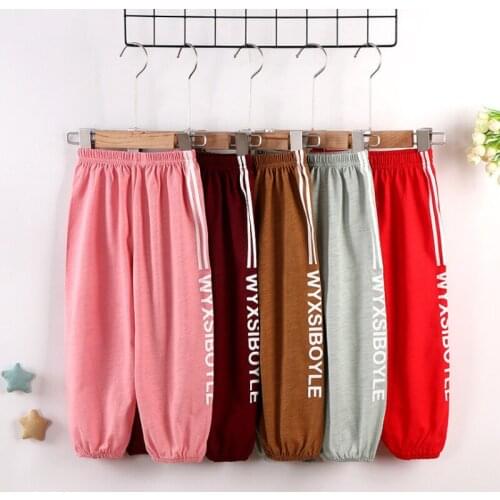 Childrens Anti-Mosquito Pants Harem Pants Bloomers Boys Girls Long Trousers Baby Casual Sports Pants Kids Sweatpants Clothing