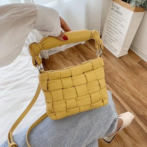 FANTASY 2020 New Weave Lattice PU Leather Handbags For Women 5 Colors Special Design Wild Trendy Shoulder Crossbody Bads Female