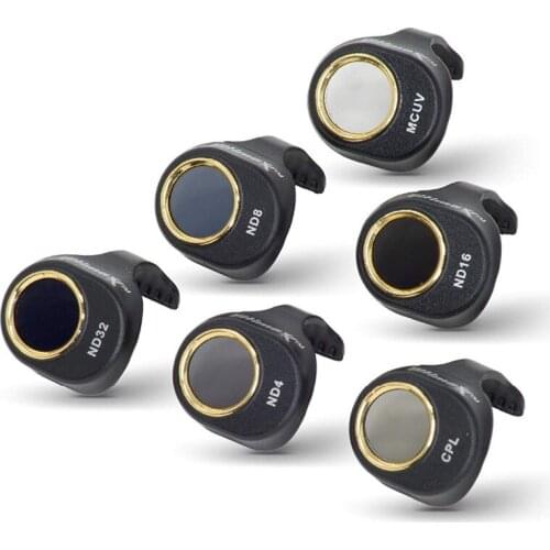 DJI Spark Filter, 6 Piece Spark Lens Filter Kit - Neutral Density ND4 ND8 ND16 ND32, MCUV, CPL Filter For DJI SPARK Accessories